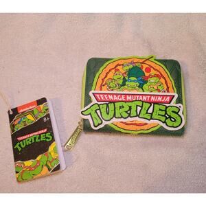 Loungefly Nickelodeon Teenage Mutant Ninja Turtles Pizza Shredder Zip Wallet NWT